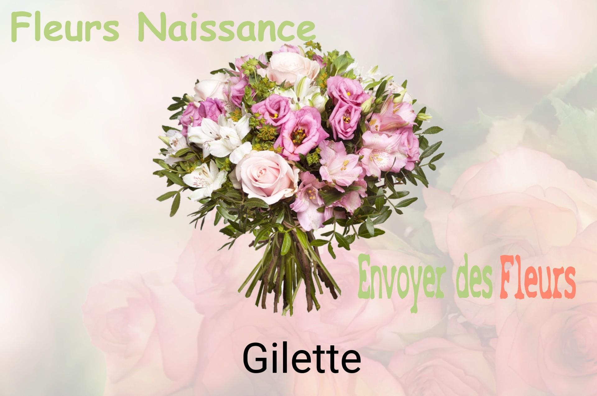 Bouquet de fleurs de naissance livré à Gilette